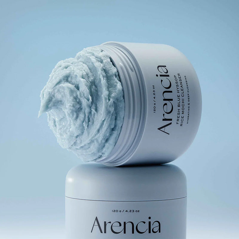 Arencia Fresh Blue Hyssop Rice Mochi Cleanser Nettoyant Velouté 120g