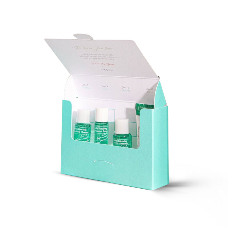 AXIS-Y Mini Glow Set Coffret Voyage Soins Visage 4 Pièces