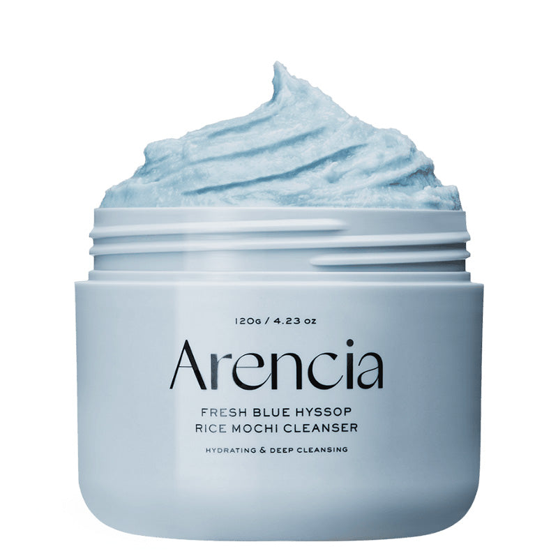 Arencia Fresh Blue Hyssop Rice Mochi Cleanser Nettoyant Velouté 120g