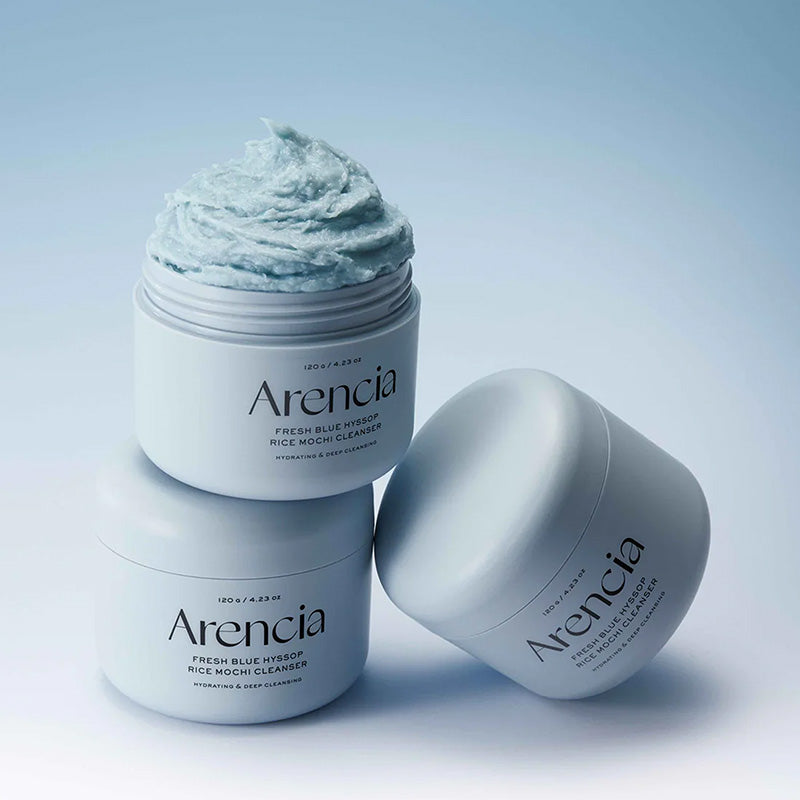 Arencia Fresh Blue Hyssop Rice Mochi Cleanser Nettoyant Velouté 120g