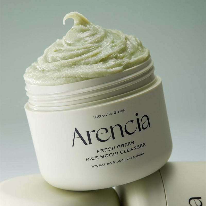 Arencia Fresh Green Rice Mochi Cleanser Nettoyant Mousse Riz Vert 120g