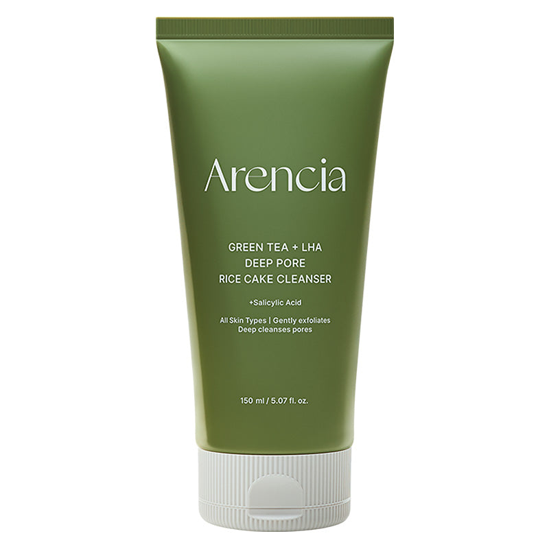 Arencia Green Tea + LHA Deep Pore Rice Cake Cleanser Nettoyant Purifiant 150g