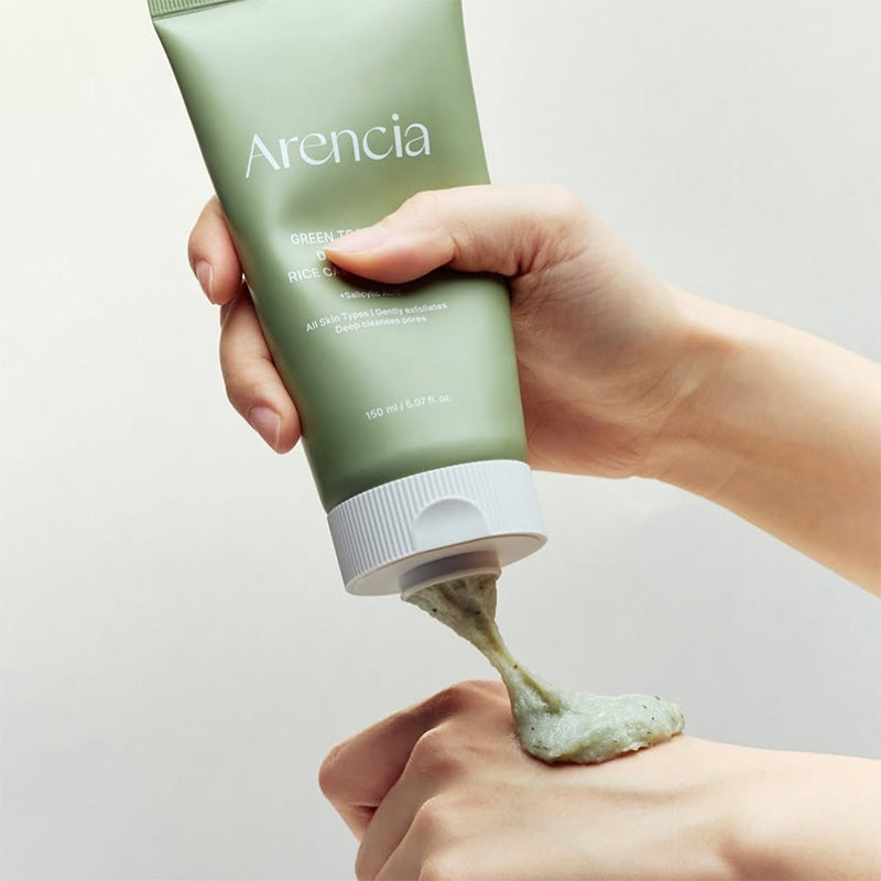 Arencia Green Tea + LHA Deep Pore Rice Cake Cleanser Nettoyant Purifiant 150g
