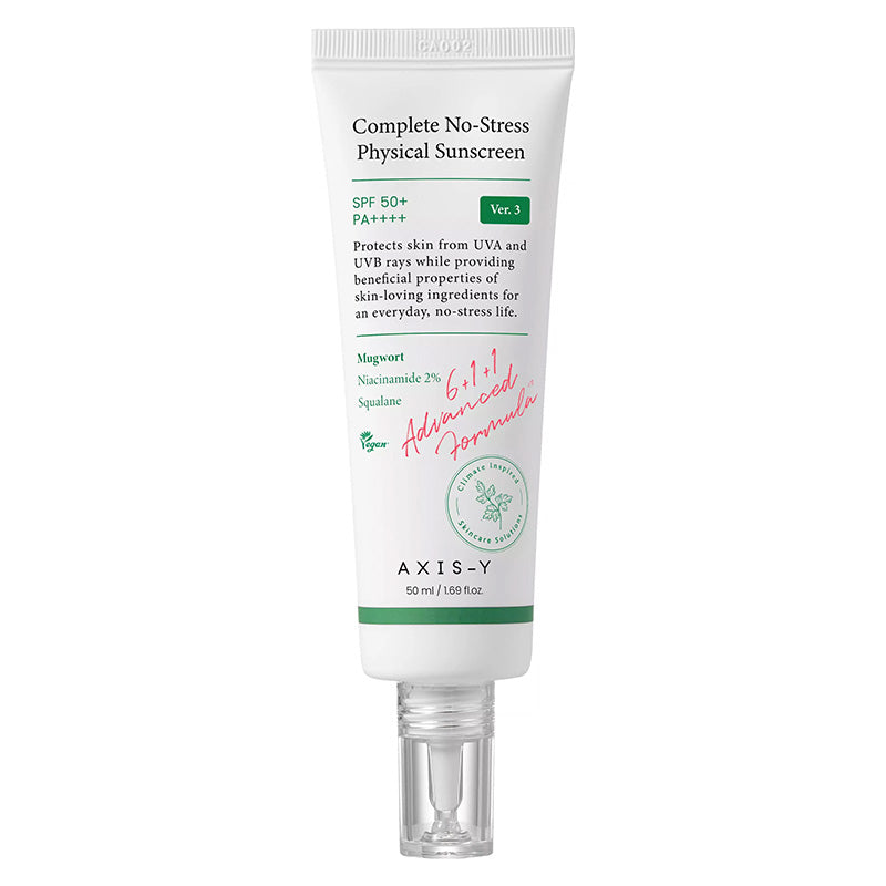AXIS-Y Complete No-Stress Physical Sunscreen V3 SPF 50+ PA++++ Crème Solaire 50ml