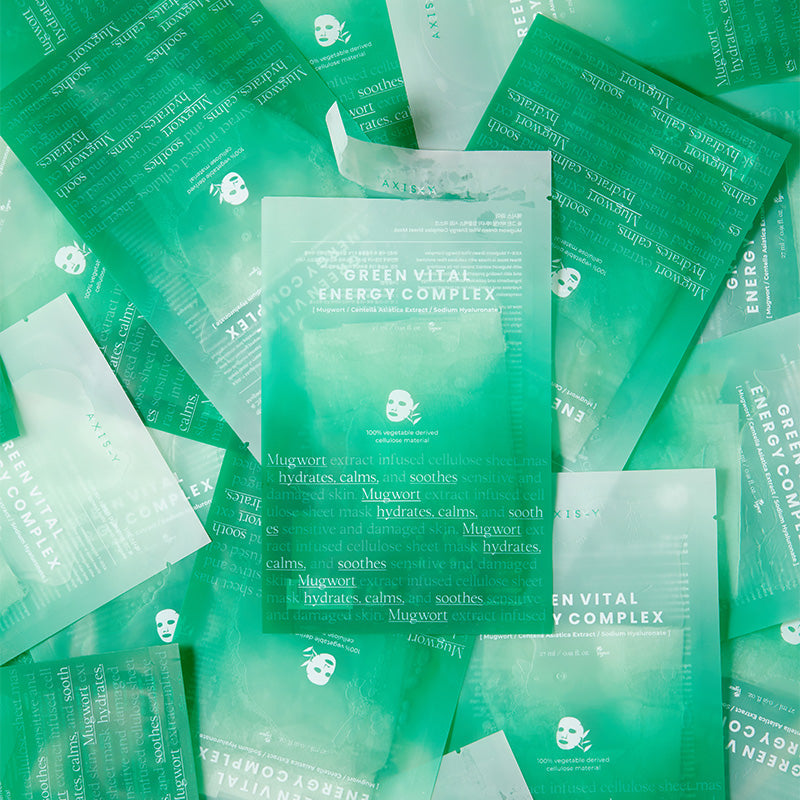 AXIS-Y Green Vital Energy Complex Masque Tissu Visage 1 Pièce