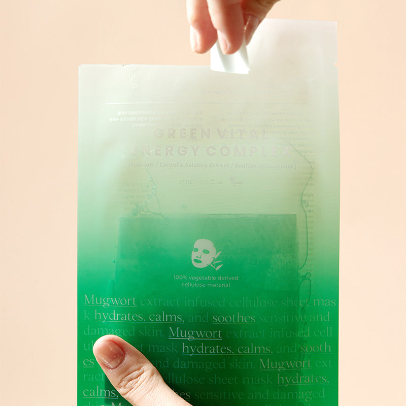 AXIS-Y Green Vital Energy Complex Masque Tissu Visage 1 Pièce