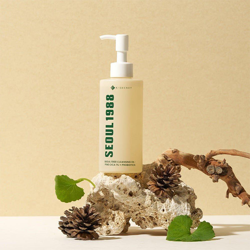 K-SECRET SEOUL 1988 Huile Nettoyante Pine Cica 1% + Probiotiques 200ml