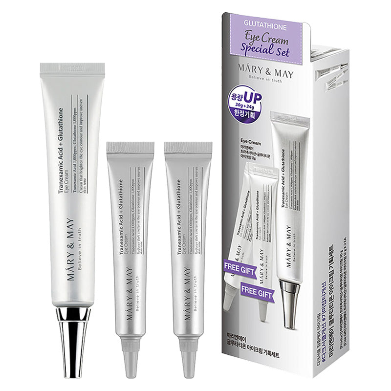 Mary&May Glutathione Eye Cream Coffret Spécial Contour des Yeux 3 Pièces