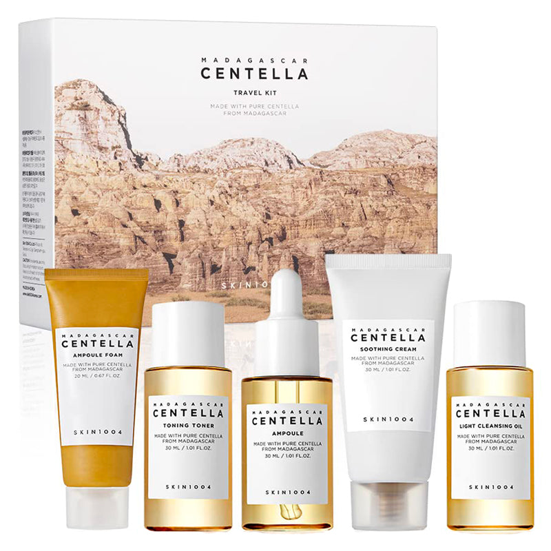 SKIN1004 Madagascar Centella Travel Kit Coffret Soin Apaisant 5 Mini Produits