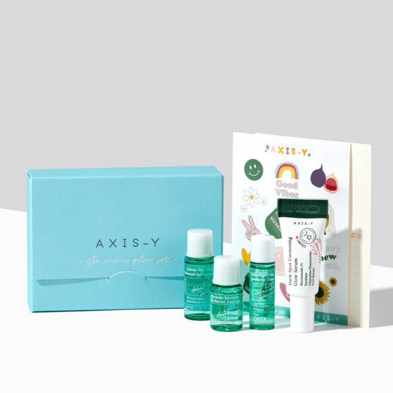 AXIS-Y Mini Glow Set Coffret Voyage Soins Visage 4 Pièces